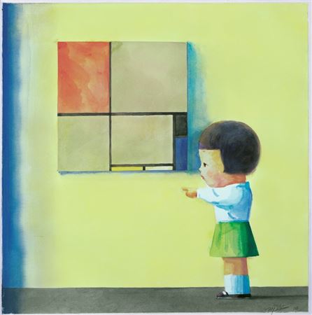 Girl with Mondrian