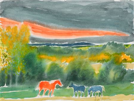 Soir sur la vallée