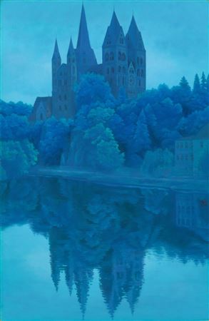 Cathedral at Dawn, Linberg, Germany (Asa no seido, Doitsu, Rinburuku) by Kaii Higashiyama - Auction record, sale price, and art valuation. Compare with similar artists and explore comparable artworks.