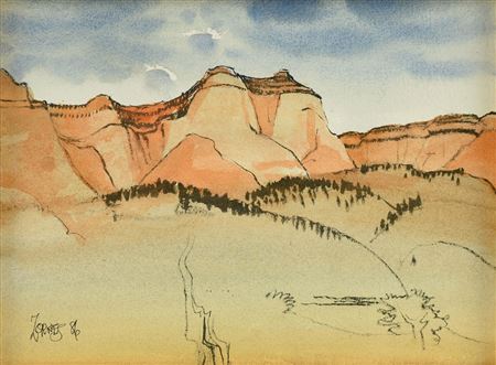 "The Cornwall Cliffs," 1986