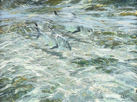"Permit Fish" by Al Barnes - Auction record, sale price, and art valuation. Compare with similar artists and explore comparable artworks.