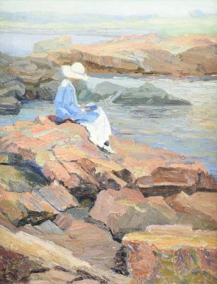 On the Rocks by Katherine Lovell - Auction record, sale price, and art valuation. Compare with similar artists and explore comparable artworks.