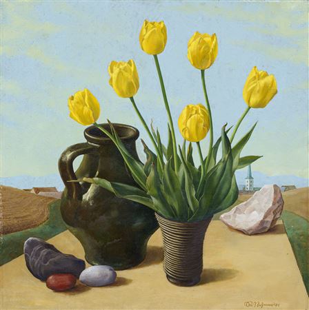 Gelbe Tulpen. by Rudolf Nehmer - Auction record, sale price, and art valuation. Compare with similar artists and explore comparable artworks.