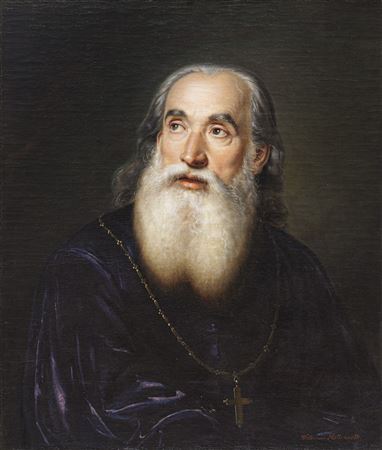 Bildnis eines armenischen Priesters. Um