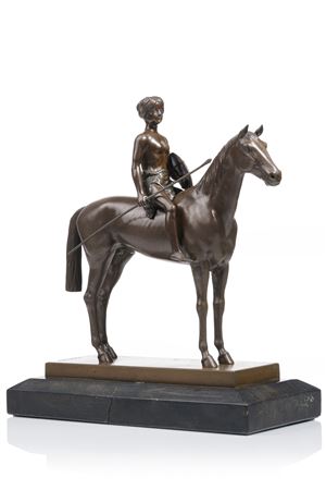 Reitende Amazone. Um 1900–