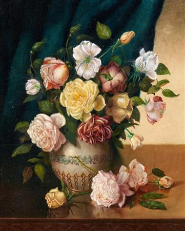 A Still Life with Flowers in a Vase