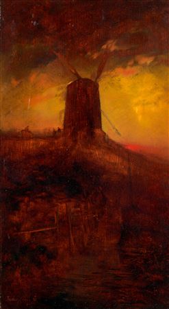 Windmill at Sunset