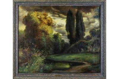 Park Landscape with Pond by Marino Tartaglia - Auction record, sale price, and art valuation. Compare with similar artists and explore comparable artworks.