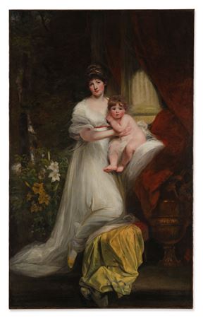 Jane Harley (née Scott), Countess of Oxford, with Her Daughter, Jane Elizabeth Harley (later Lady Bickersteth Langdale)