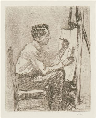 Portrait of Walter Tittle (Levin 51; Not in Zigrosser)