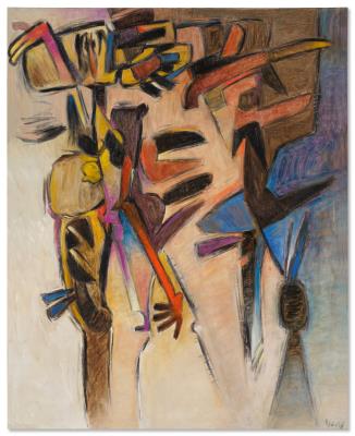Gesticulante by Oswaldo Vigas - Auction record, sale price, and art valuation. Compare with similar artists and explore comparable artworks.