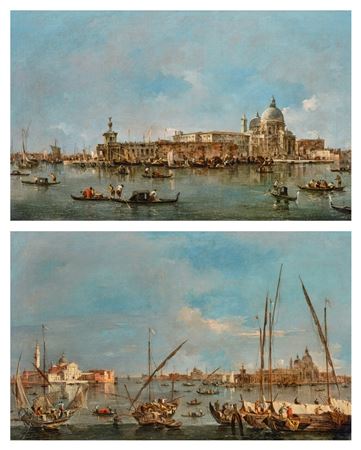 Venice, A View of the Punta della Dogana and the Church of Santa Maria della Salute; Venice, A View of the Churches of San Giorgio Maggiore and Santa Maria della Salute (2)