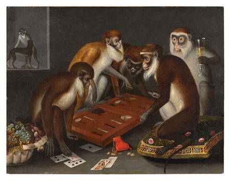 Monkeys Playing Backgammon