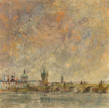 Restoration of the Charles Bridge by Jean Yves Commere - Auction record, sale price, and art valuation. Compare with similar artists and explore comparable artworks.