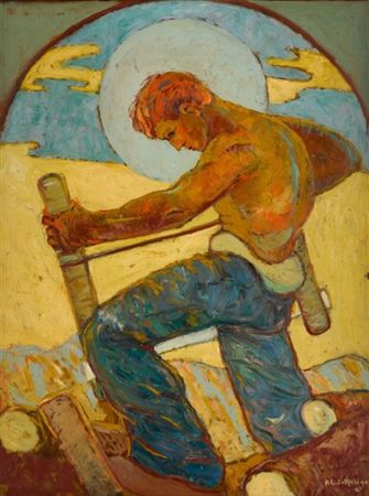 Sample artwork by Reynolds Selfridge (1898 - 1974), known for regionalist landscape and figure painting, writing, lecturing - View similar artists and auction records