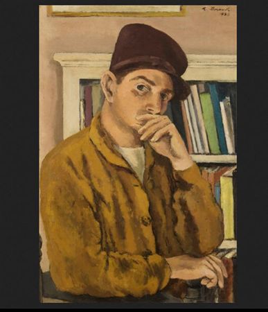Self Portrait by Alexander Brook - Auction record, sale price, and art valuation. Compare with similar artists and explore comparable artworks.