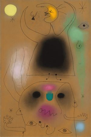 Femmes, oiseau, étoiles