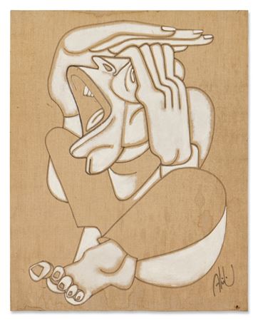 Sample artwork by Abidin Dino (1913 - 1993), known for painting, cartoons, sculpture, film making, caricature, ceramics - View similar artists and auction records