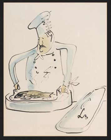Drawing of a chef