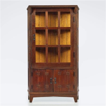 A Rare Trapezoidal China Cabinet