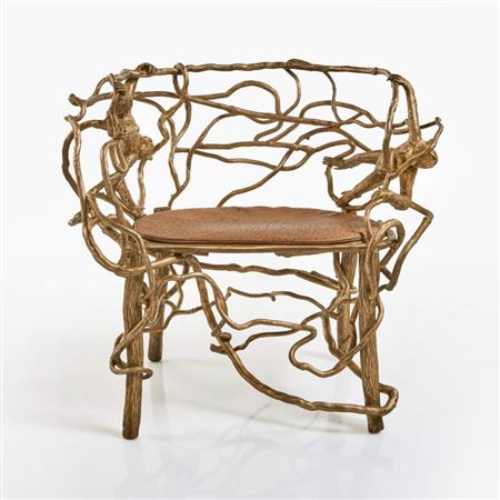 A Unique "Singerie" Armchair