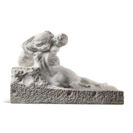 Le Baiser by Jean Decoen - Auction record, sale price, and art valuation. Compare with similar artists and explore comparable artworks.