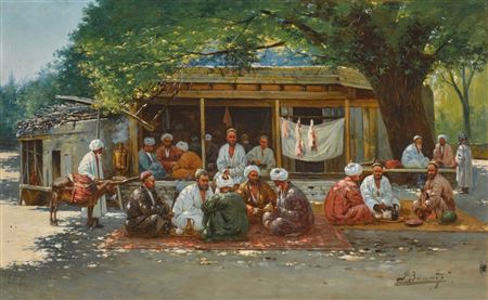 Sample artwork by Richard Karlovich Zommer (1866 - 1939), known for figures in landscape and genre painting, graphics - View similar artists and auction records