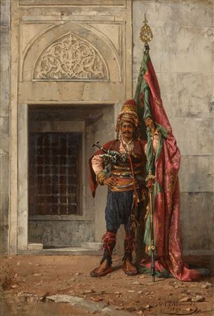 Bashi-Bazouk Carrying the Banner of Prophet Muhammad