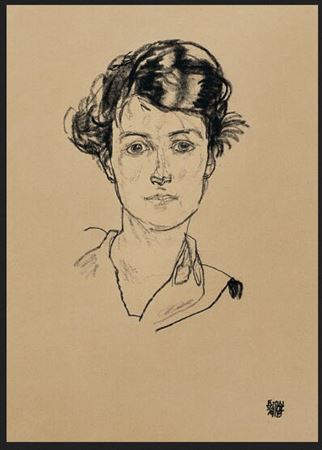 Porträtstudie (Mädchenkopf) - Hilde Ziegler (Portrait Study (Head of a Girl) - Hilde Ziegler)