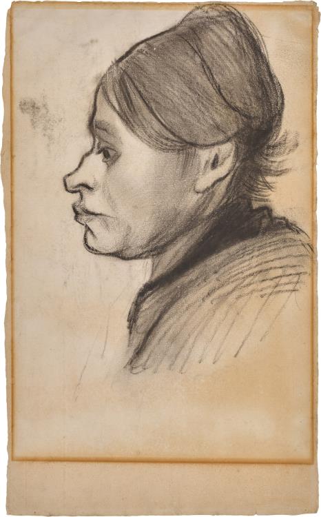 Head of a Peasant Woman, Left Profile - Image 3 of 5