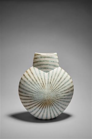 Sample artwork by John Ward (Born 1938), known for ceramics with geometric lines, coloration - View similar artists and auction records