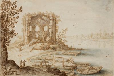 The Ruins of the Temple of Diana at Bacoli near Pozzuoli, Bay of Naples