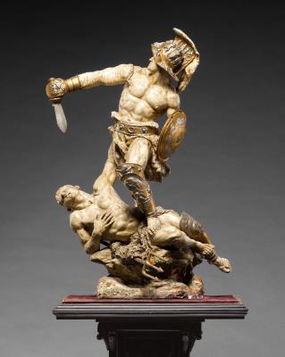 Gladiator and defeated Slave