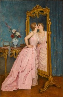 Sample artwork by Auguste Toulmouche (1829 - 1890), known for female figure and genre painting - View similar artists and auction records