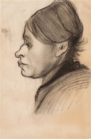 Head of a Peasant Woman, Left Profile