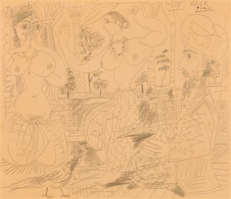 Two dancers and oriental