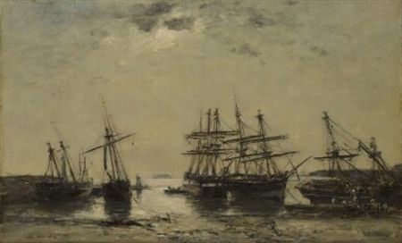 Portrieux, entrée du port, marée basse