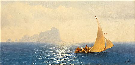 Sailing Boat off the Coast of Capri