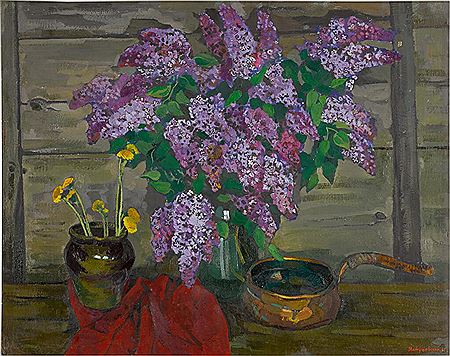 Still Life with Lilacs by Yuri Matushevski - Auction record, sale price, and art valuation. Compare with similar artists and explore comparable artworks.