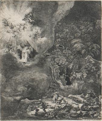 The Angel appearing to the Shepherds