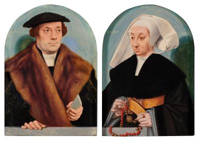 Portrait of a gentleman; Portrait of his wife