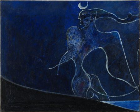 Angelo ribelle notturno by Osvaldo Licini - Auction record, sale price, and art valuation. Compare with similar artists and explore comparable artworks.