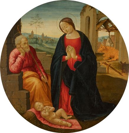 The Madonna adoring the Christ Child with Saint Joseph