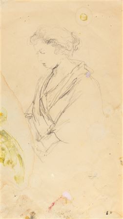 Étude pour Marcelle Aron dans "Le Jardin du Clos Cézanne à Vaucresson"