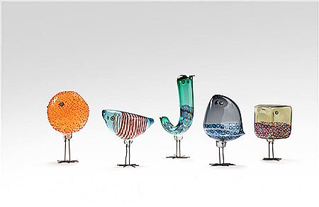 Sample artwork by Alessandro Pianon (1931 - 1984), known for design and blown-glass sculpture, bird shapes, lamps - View similar artists and auction records