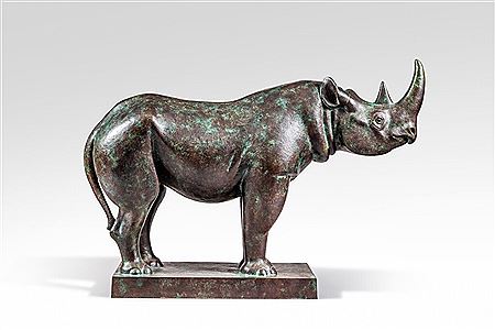 Sample artwork by Armand Petersen (1891 - 1969), known for animal sculptures with emphasis on anatomical truth and movement - View similar artists and auction records