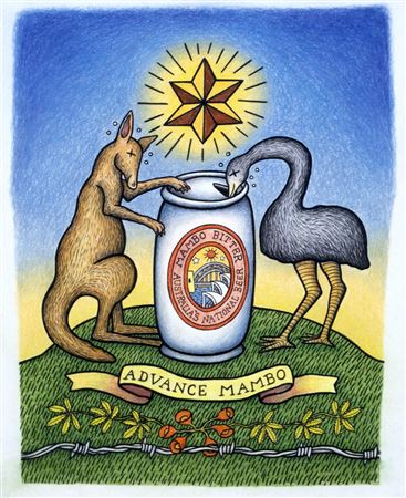 Advance Mambo (Loud Shirt Design for Australian Beer Tree), 1999