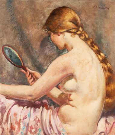 Girl with a mirror