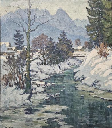 Zima w Zakopanem by Richard Albitz - Auction record, sale price, and art valuation. Compare with similar artists and explore comparable artworks.