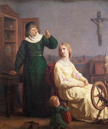 W świetlicy, 1871 r.